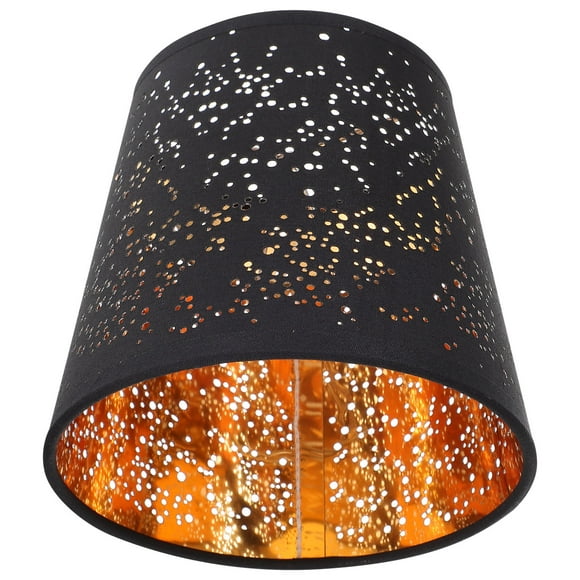 SHINYPASING 1Pcs Clip On Small Lamp Shades Black 15X15X14Cm for Wall Lamp
