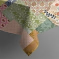 thumbnail image 5 of Pioneer Flower Floral Print Pattern Square Tablecloth,Waterproof Square Table Cover,Wipeable Spillproof Washable Table Cover for Home Kitchen Party Decor 42"X42"(107x107cm), 5 of 6