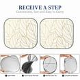 thumbnail image 6 of Vsdgher Elegant Gold Leaf Pattern Print Car Windshield Sun Shade, Reflective Sunshade Window Sunshade Sun Visor Protector Fit for Cars,Trucks,SUVs-Large, 6 of 6