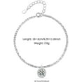 thumbnail image 4 of Dainty Shiny 925 Sterling Silver Bracelets for Women 14K Gold Plated Simple Twist Rope Chain Bracelet Minimalist Adjustable Link Charm Bracelet Jewelry Birthday Gifts for Mom, 4 of 5