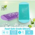 thumbnail image 3 of LShunze Silicone Mini Ice Cube Trays, 160 Crushed Ice Cube Molds Easy Release Small Ice Cube for Chilling Whiskey Cocktail, Kitchen Gadgets Stackable Ice Trays, 3 of 8