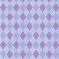 thumbnail image 1 of Ahgly Company Machine Washable Indoor Square Transitional Purple Mimosa Purple Area Rugs, 4' Square, 1 of 7