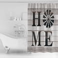 thumbnail image 2 of Vintage Home Shower Curtain, 60" x 72", Windmill Word on Rustic Wooden Grain Waterproof Bathroom Curtain Washable Shower Curtain Set with 12 Hooks, 2 of 6