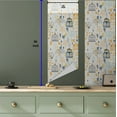 thumbnail image 5 of Ambesonne Floral Peel & Stick Wallpaper for Home, Leafless Trees and Cages, 13"x36", Pale Grey Orange and Mustard, 5 of 5
