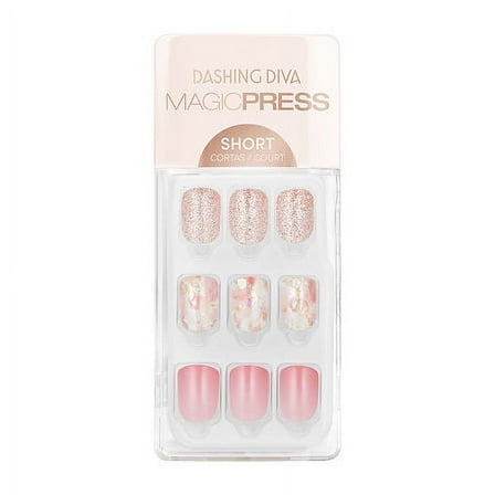 Dashing Diva Magic Press Pink Passion Short Press On Nails PO99