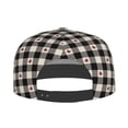 thumbnail image 4 of Balery Baseball Cap Flat Bill Hats for Men Adjustable Size for Running Workouts and Outdoor Activities All Seasons Dad Hat(Black Plaid Heart ), 4 of 9