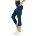 thumbnail image 2 of Women's Active High Waist 7/8 Length Legging With Striped Sheer Mesh & Pockets, 2 of 4