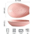 thumbnail image 3 of shiyou-Spoon Rest for Kitchen Counter, Ceramic Cooking Spoon Holder for Stove Top, Porcelain Utensil Rest for Spatula, Ladle, Tong and Spoon, Modern Kitchen Accessories Decor, Pink, 3 of 4