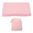 thumbnail image 3 of 47x82" Sleeping Bag Liner Soft Lightweight Travel Camping Sheet Sleep Sack with Carry Bag, Pink, 3 of 7