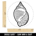 thumbnail image 2 of Nutmeg Shell Seashell Beach Self-Inking Rubber Stamp Ink Stamper - Black Ink - Medium 1 Inch, 2 of 7