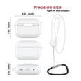 thumbnail image 4 of AirPods Pro 2 Case with Keychain/Hand Strap; AirPods Pro 2nd Generation[2022] Protective Shockproof Silicone Headphone Cover Support Wireless Charging for AirPods Pro 2 Gen - Pink, 4 of 7