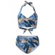thumbnail image 2 of Gibobby Conjunto de Bikini Traje de baño de talle para mujer Sexy Split Wrap Cup Polka Dot Printed Bikini(Amarillo,G), 2 of 5