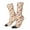 White, variant on Squirrel Nuts Mushroom Crew Socks for Men & Women, Breathable Casual Athletic Ankle Socks