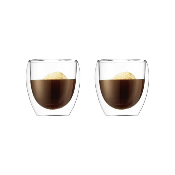 Gafas de doble pared Bodum Pavina, 240 ml, High Heat, paquete de 2
