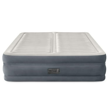 Intex 64953E Deluxe Dual Zone 22" King Air Mattress with Built In Air Pump