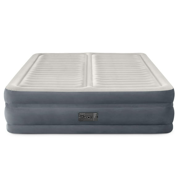 Intex 64953E Deluxe Dual Zone 22" King Air Mattress with Built In Air Pump