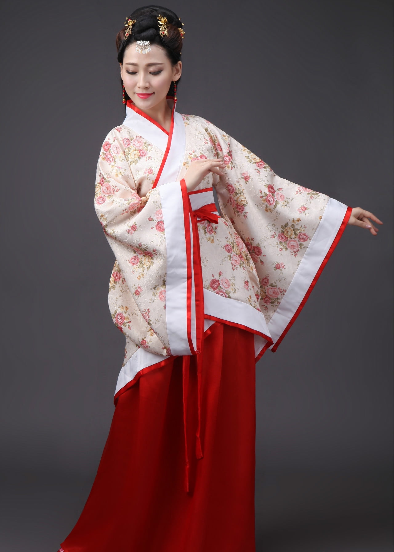Disfraz Mulan Adulto Vestido Hanfu Bonrina - Tradicional Chino Dinastía  Tang Para Mujer Traje Cultural Chino, image size:1280x1791
