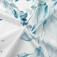 thumbnail image 4 of Spa Blue Eucalyptus Shower Curtain, Watercolor Plant Leaves with Floral Bathroom Shower Curtain Set with Hooks, 72x72, 4 of 6