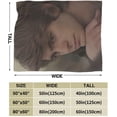 thumbnail image 3 of Andrew Garfield Blanket 3D Print Plush Lamb Blanket Bedding Decor for Living Room Bedroom Dorm Decor 50x40 inch, 3 of 8