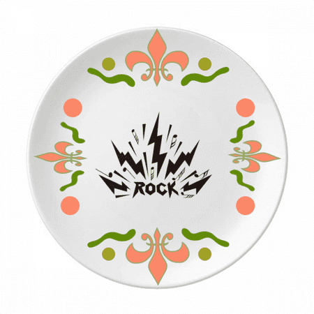 

Rock Roll Bursts Diffuse Notes Flower Ceramics Plate Tableware Dinner Dish