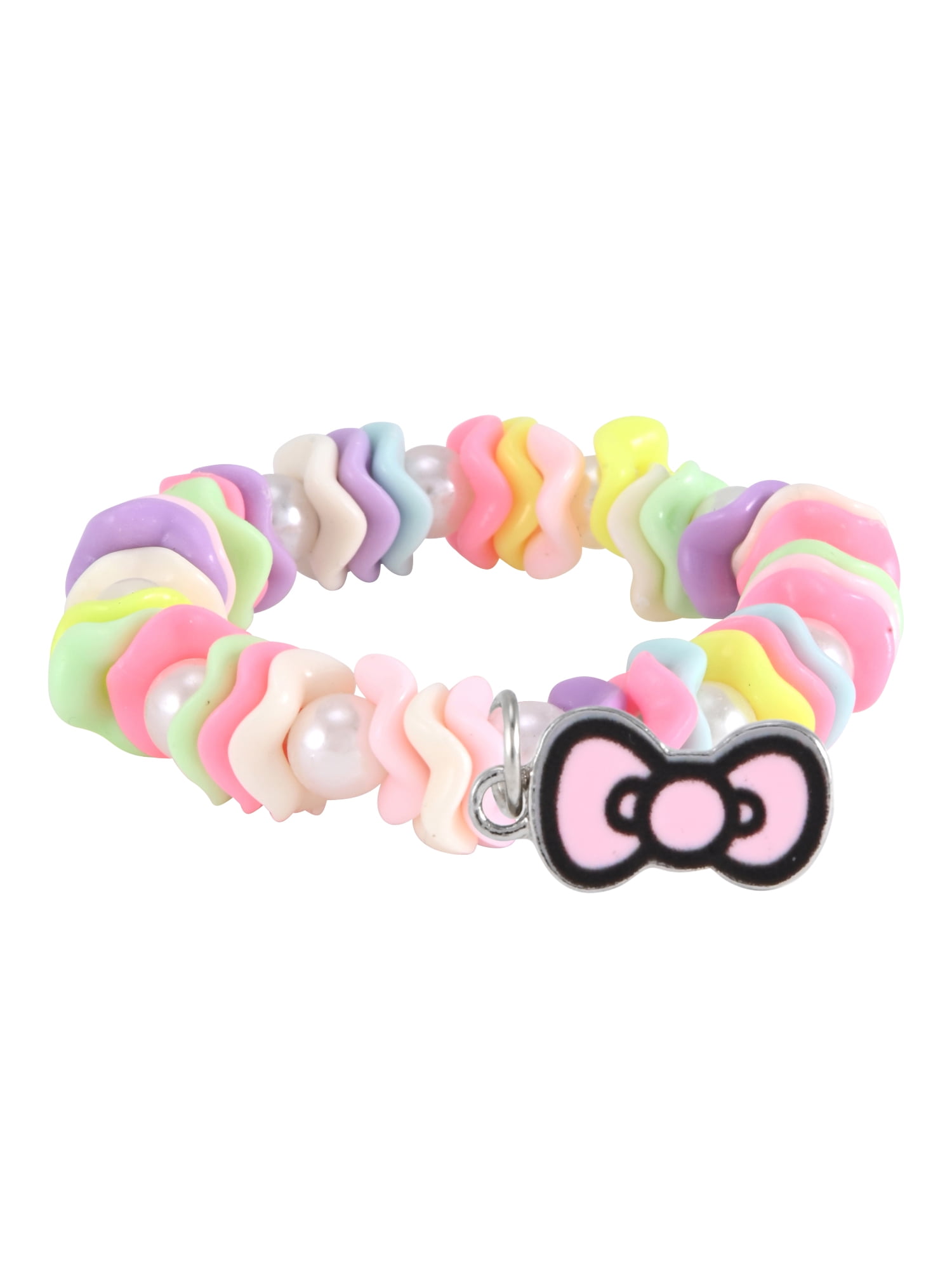 San Rio Hello Kitty Girls Pink Silicone Strap Watch and Bracelet Set.; HK40065WM