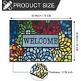 thumbnail image 3 of Colorful Welcome Door Mat, Welcome Mat 18x 30 Inch Front Door Mat Outdoors for Home Entrance Outdoors Mat for Outside Entry Way Doormat, Heavy Duty Non Slip Rubber Back Low Profile, 3 of 6