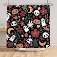 thumbnail image 4 of Tchckioa Halloween Party Decor Shower Curtain,36x72 Inch Waterproof Hooks Bath Curtain for Bathroom, 4 of 6