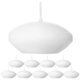 thumbnail image 1 of Velas flotantes de cera para piscina, sin goteo, para jarrones cilíndricos, 10 Uds., 1 of 4