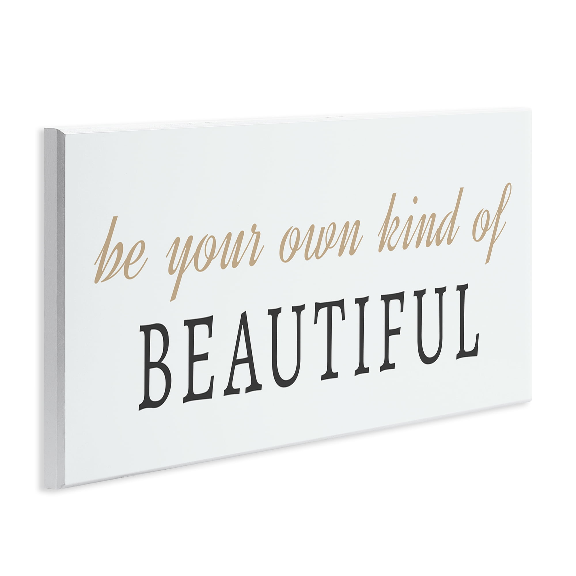 Stupell Industries Own Kind Of Beautiful Typography Painting Unframed Art Print Wall Art, 17 x 7