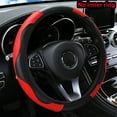 thumbnail image 2 of PU Carbon Fiber Leather Car Steering Wheel Cover without Inner Ring Suitable for 14.5-15 Inches of Automotive Supplies, 2 of 9