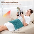 thumbnail image 3 of Heating Pad for Back Pain Relief & Period Cramps, Fsa Hsa Eligible,10 Heat Settings, 12"x24", Birthday Mothers Day Gifts for Women Men, Blue, 3 of 14