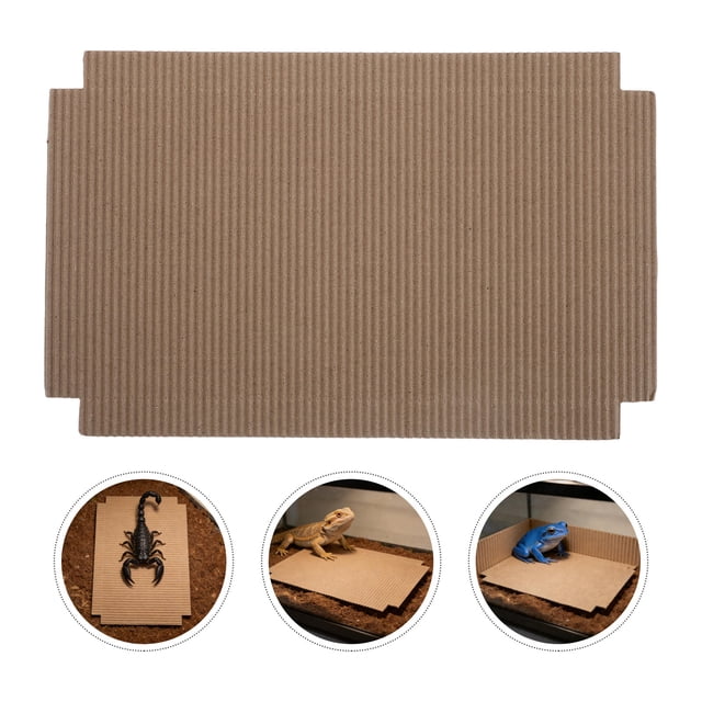 BESTYASH 100Ud De Cartón Corrugado Para Terrario De Reptiles Color Absorción