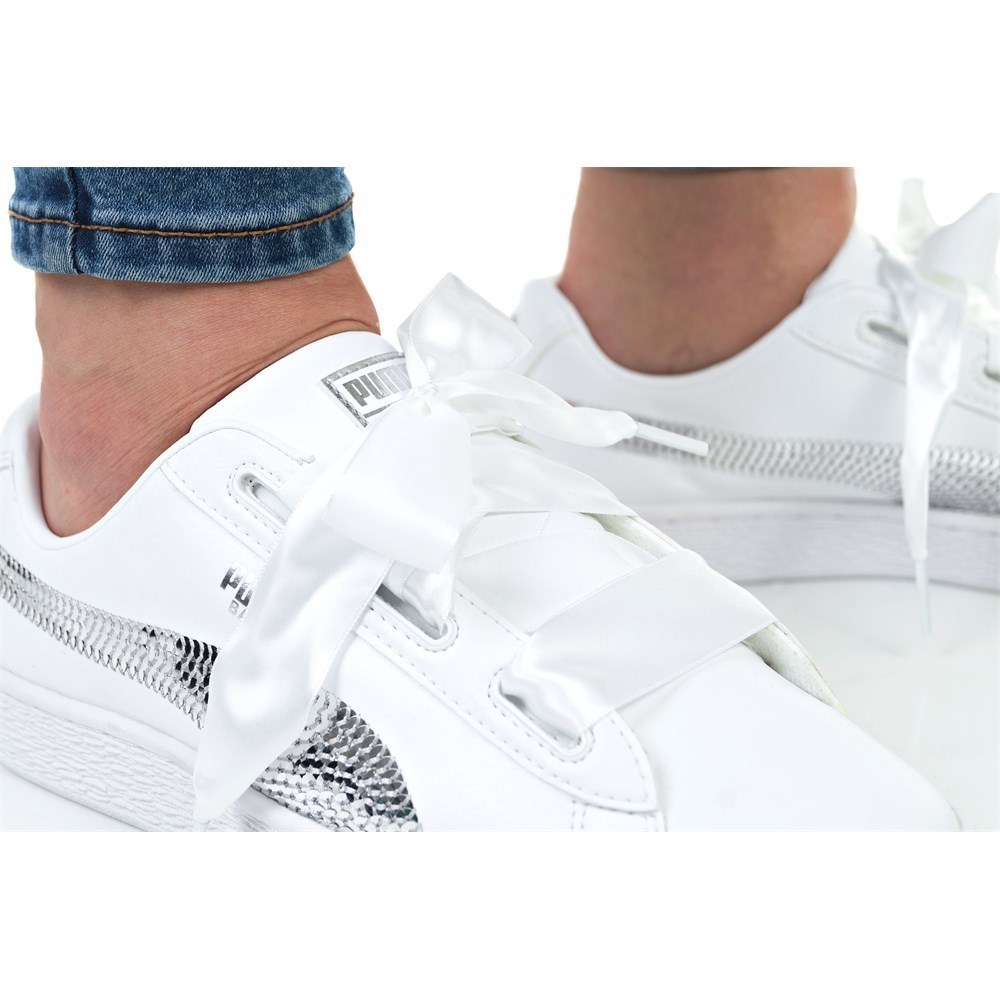 puma basket heart bling jr