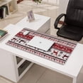 thumbnail image 3 of Long Mouse Pads for Desk,Red Christmas Deer and Snowflake Pattern Desk Mats on Top Of Desks, Desk Mouse Pad Extra Large with 3mm Non-Slip Base and Stitched Edge for Gaming,Office,Work,Home 31.5x15.7in, 3 of 5