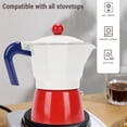 thumbnail image 4 of Cafetière à l'Italienne 150ml 3 Tasses Portable, Adaptée pour la Maison, le Camping, 4 of 7