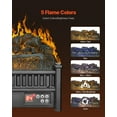 thumbnail image 5 of 20" Electric Fireplace with Remote Control | 5 Adjustable Flame Brightness Levels | 12-Hour Timer | Efficient Log Heater, 5 of 11