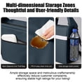thumbnail image 6 of Tdxkok Wide Opening Insulated Lunch Bag with Reflective Stripe Detachable Strap thermal Food Carrier for Students office Work Blue, 6 of 6