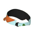 thumbnail image 3 of Easygdp Cartoon Carrot Stretchy Visor - Unisex Visor Hat for Men and Women, UPF 50 Sun Protection Visor, Ultra-Light, 3 of 8