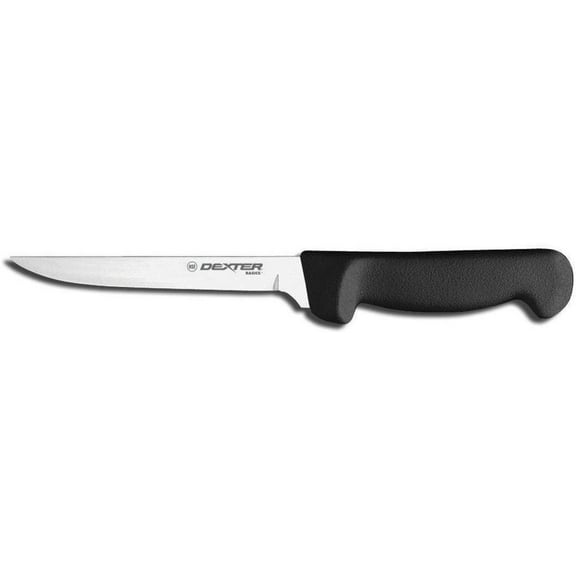 Dexter Outdoors 6" Stiff NAR Boning Knife with Black Handle