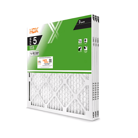 14 in. x 18 in. x 1 in. Standard Pleated Furnace Air Filter FPR 5, MERV 8 (3-Pack)