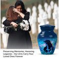 thumbnail image 4 of Dog Small Funeral Urns For Human Ashes Keepsake Mom, Blue Mini Urns For Ashes For Women, Little Cremation Urn For Male, Purple Urn For Adults, 3inch, 4 of 7