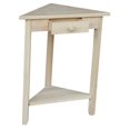 thumbnail image 2 of International Concepts Unfinished Corner Accent Table, 2 of 2
