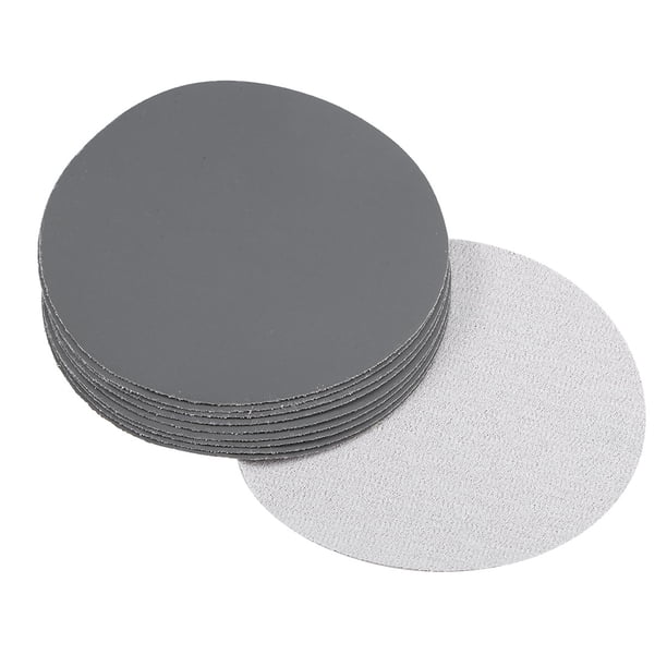 Uxcell 5 pulgadas Disco de Lijado Húmedo y Seco 2500 Grit Disco de Lijado con Gancho y Bucle Carburo de Silicio 10pcs
