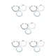 thumbnail image 3 of Sonducket 3 Pieces Retro Fashion Mountain Compass Beach Alloy Washable Climbers Exquisite Handmade Vacations Chains Bracelet Bangle Type2 NO2, 3 of 6