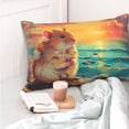 thumbnail image 4 of Balery Island Beach Guinea Pig Funda de Cojín Estampada, Regalos para Mujeres, Regalos de Amor para Ella, Regalos para Novia o Esposa, Funda de Almohada-14"x20", 4 of 6