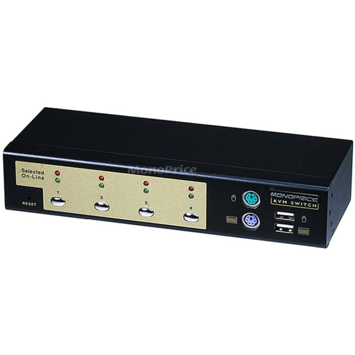 4Port USB PS2 Combo KVM Switch with Cables Retail