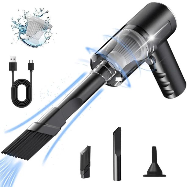Aspiradora combinada con carga USB para coche, aspirador doméstico para coche pequeño con limpieza potente totalmente automática de alta potencia