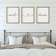 thumbnail image 3 of Set of 3 Framed Farmhouse Sweet Dreams Sign 11x14” Above Bed Wall Decor for Bedroom Decor Wall Art Wood Signs (11"x14", Black), 3 of 18