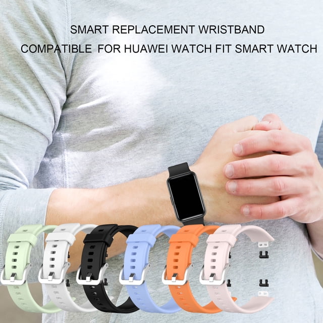 Gwong Electrónica Muñeca a prueba de agua de silicona duradera de reemplazo de reloj de reloj para Huawei Watch Fit