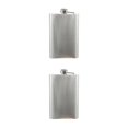 thumbnail image 4 of Monstrate Tapa de plástico Petaca de acero inoxidable Flagon Portable Wine Whisky Pot Bottle Drinkware para bebedor 10 onzas 2piezas Monstrate CBP029536, 4 of 5